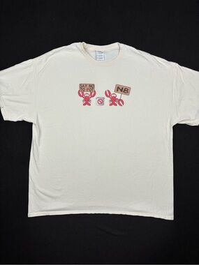 VTG 2XL Gildan Tshirt Lobsters Comedy Graphic Oversized Destination Tee Skater